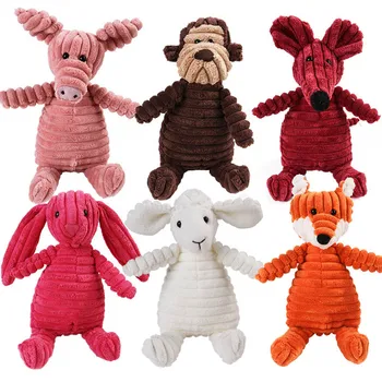 

Corduroy Pet Dog Toys Bite Resistant Puppy Chew Toy Pitbull Husky Large Dog Toy Squeaky Puppy Sound Toys For Large Dogs