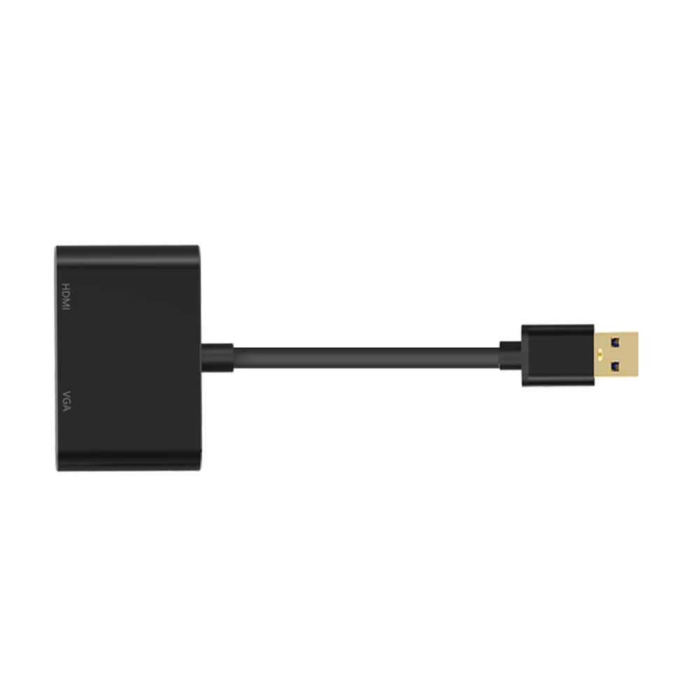 متعددة عرض 2 في 1 USB إلى HDMI USB3.0 إلى HDMI مهايئ VGA 4 K HD 1080 P تحويل كابل لجهاز ماكبوك الكمبيوتر