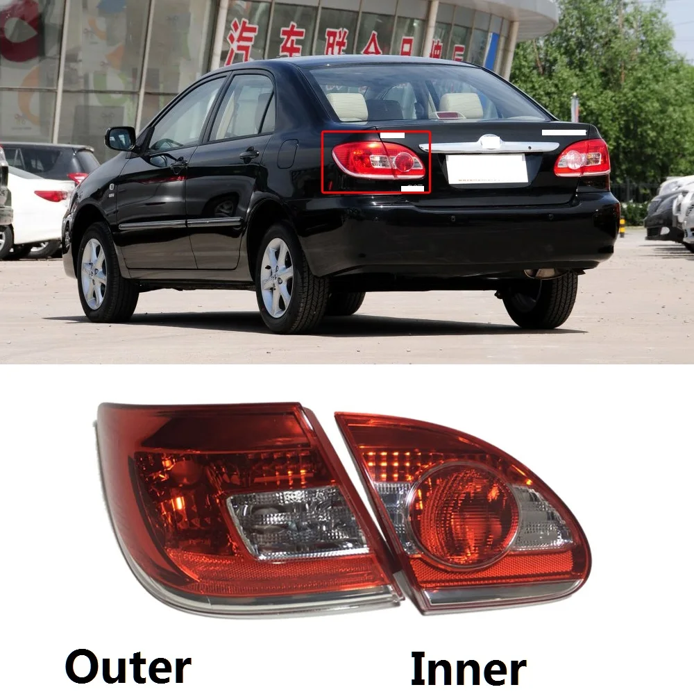 Capqx 1pcs For Toyota Corolla 2010 2011 2012 Rear Light Tail Light
