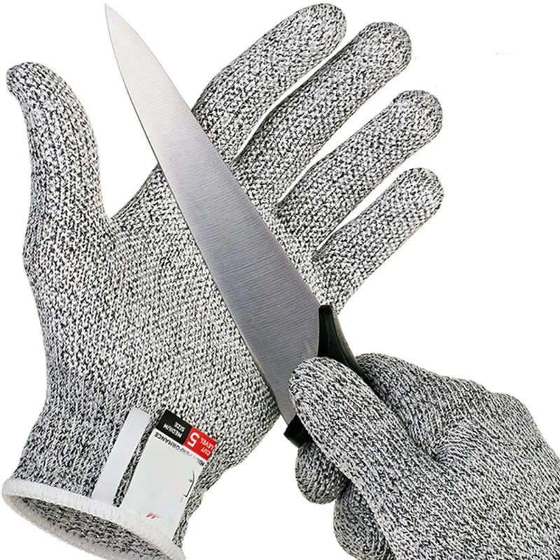 Anti-cut Gloves Safety Cut Proof Stab Resistant Stainless Steel Wire Metal Mesh Kitchen Butcher Cut-Resistant Kids Adult Gloves