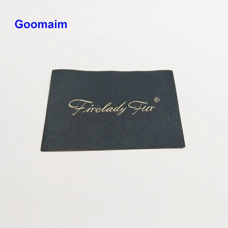 

custom high quality large woven labels personalized for sewing on overcoat fabric cloth label custom woven labels brand