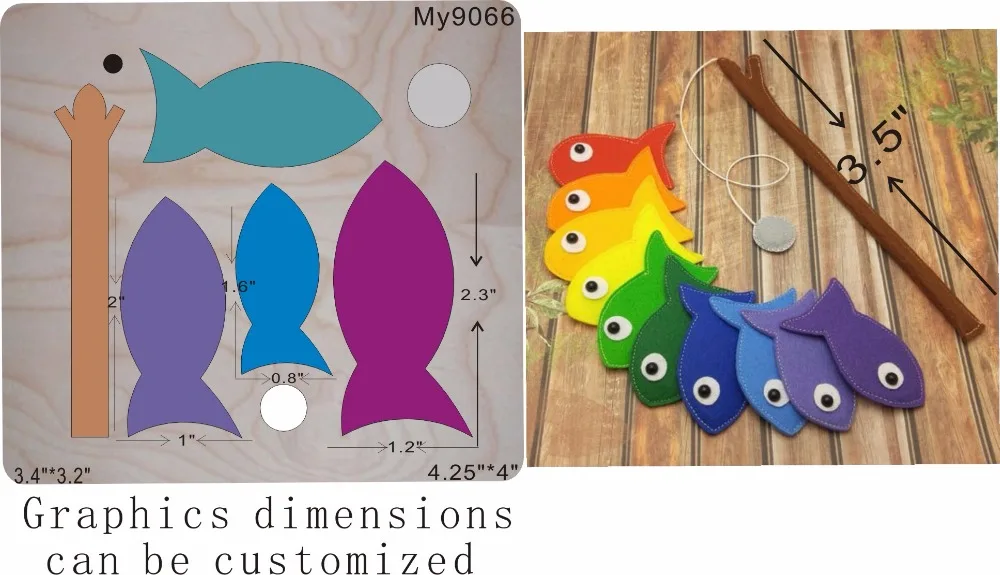 

Fish Wooden dies fit Scrabooking muyu