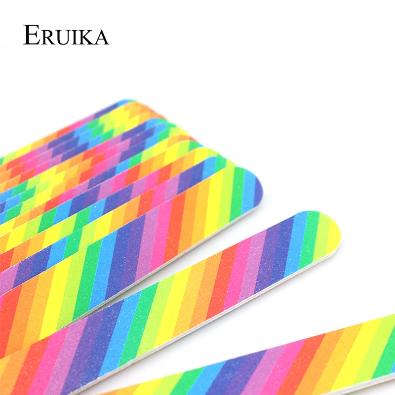 Радужные пилочки для дизайна ногтей ERUIKA 5 шт. шлифовальный буфер блок удаления