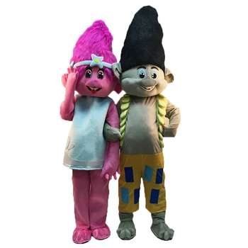 

New Troll Mascot Costume For 1.6m To 1.85m Mascot Costume Trolls Character Fancy Dress Party Mascot Costume Birthdays Gift