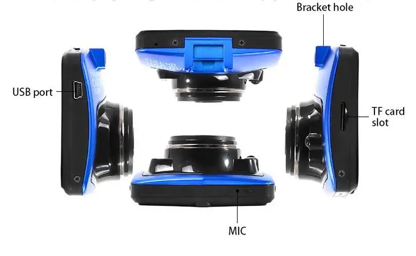 Мини Автомобильная dvr камера GT300 Dashcam видео регистратор рекордер g-сенсор ночного видения видеорегистратор не HD