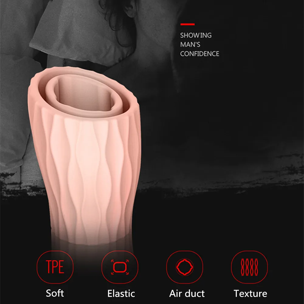 Male Penis Ring TPE Foreskin Straightener Sleeve Cockring Delayed ejaculation Correction Exercise Heath Care Sex Toys for Men (4)