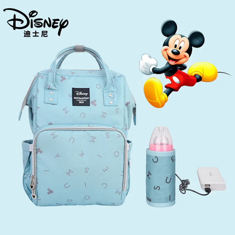 

Disney Diaper Bag Baby Nursing Travel Backpack With USB Heating Large Capacity Advanced Fashion Backpack DJ8001