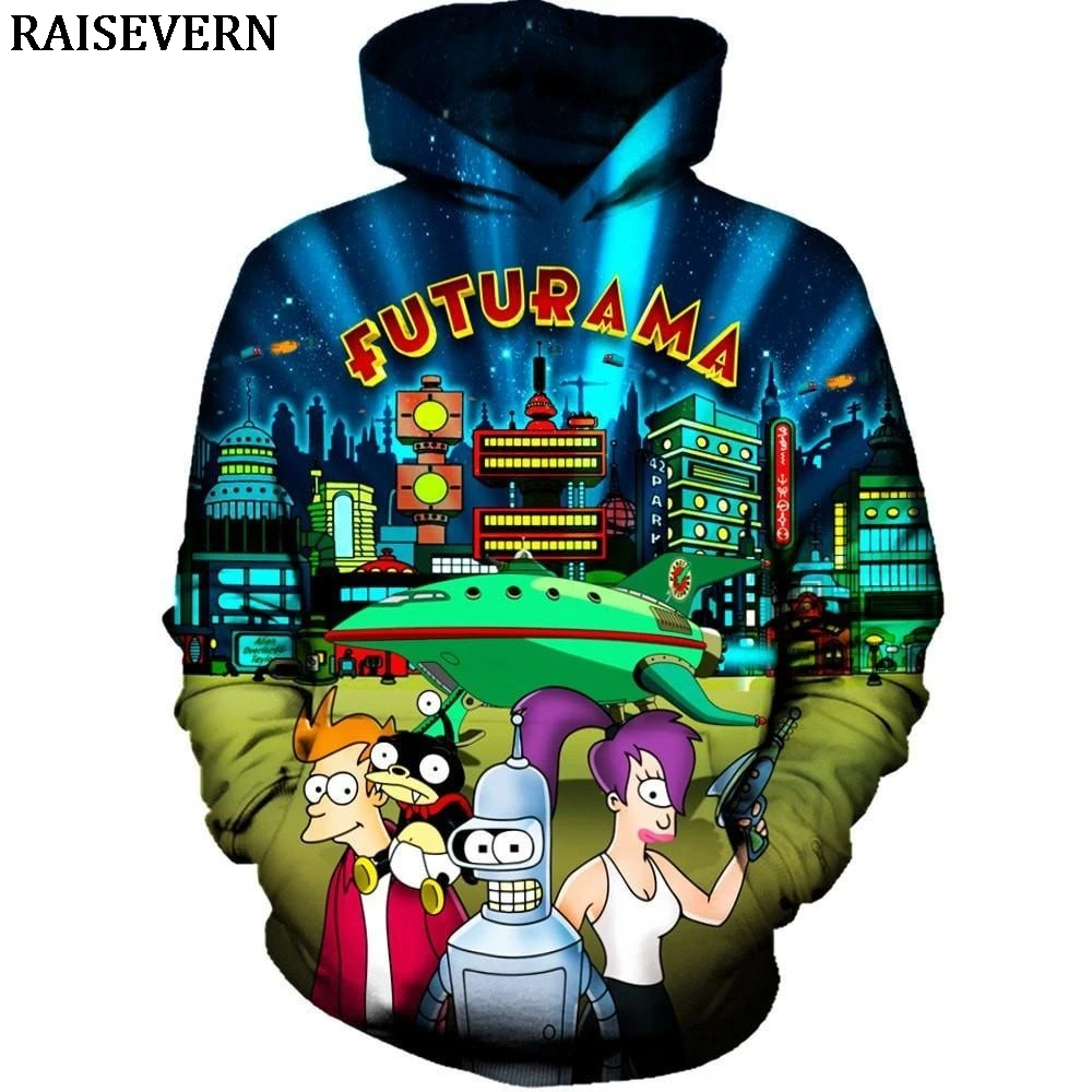 

FUTURAMA FRIENDS Hoodie Men Women Long Sleeve Pullover Jumper Hoody Men Tops 3D Printed Hoodies Sweatshirts Tracksuit Streetwear