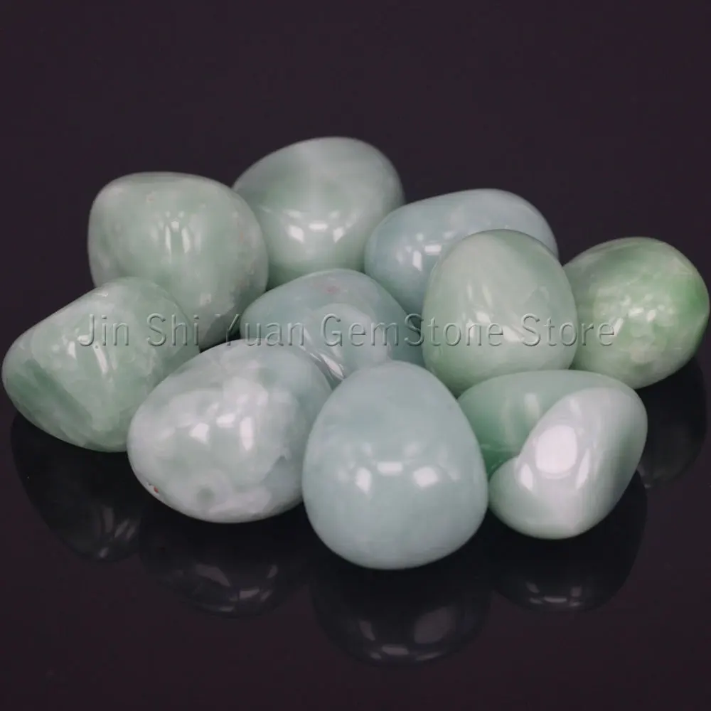 Polished Freefrom Tumbled Nice Green Sand Stone For Energy Crystal Healing Wicca