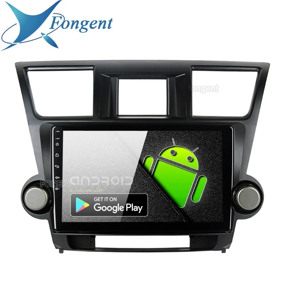 

fognent IPS 10.2" Display Android 9.0 Car Navigation Stereo Multimedia Player for Toyota Highlander 2009 2010 2011 2012 GPS Map