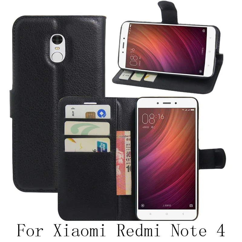 for xiaomi redmi note 4 pu leather wallet flip cover for xiaomi redmi note 4 pu leather wallet flip cover