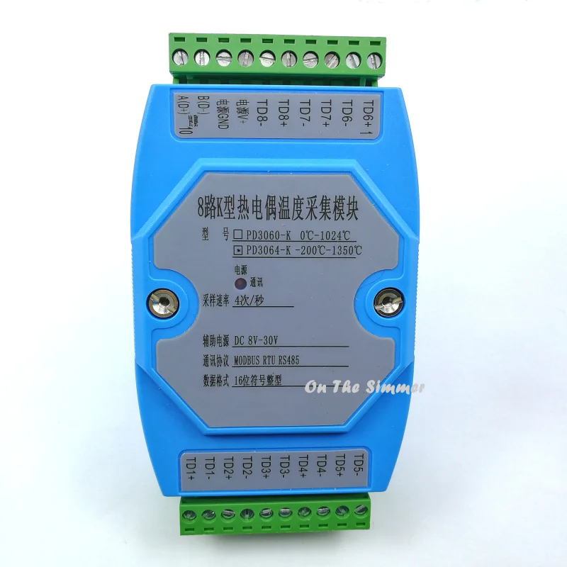 8 способ K модуль сбора термопары modbus rtu протокол 485 - Цвет: 8  way PD3064 K type