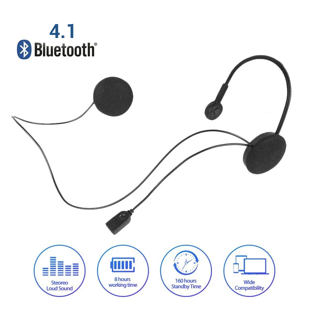 3,7 V/180mA Беспроводной MH02 шлем для мотоцикла мопеда Беспроводной Bluetooth4.1 гарнитура наушники мотоциклетный шлем наушники