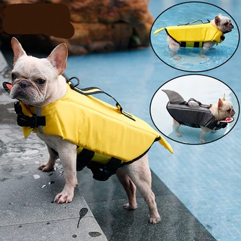 

Dog Shark Duck Style Summer Clothes Pet Dog Life Jacket Outdoor Life Dog Swimming Safety Suit Polyester Fibre Material Clothes