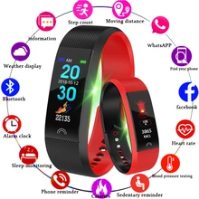 BANGWEI 2019 New Sport Smart Watch Heart Rate Monitor Pedometer Tracker Bluetooth Waterproof Fitness Watch Strap For Android IOS