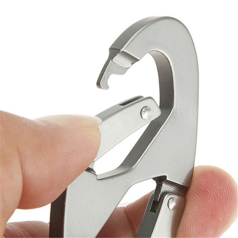 5 قطعة سبائك الألومنيوم حلقة تسلق المفاتيح مشبك خاطف هوك Carabiners في الهواء الطلق معدات التخييم تسلق المشي إكسسوارات رياضية