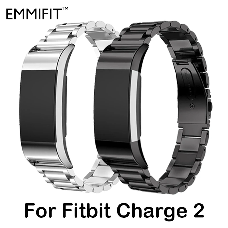 Браслет из нержавеющей стали без винтов для fitbit charge 2|strap for|strap replacementwristband strap |