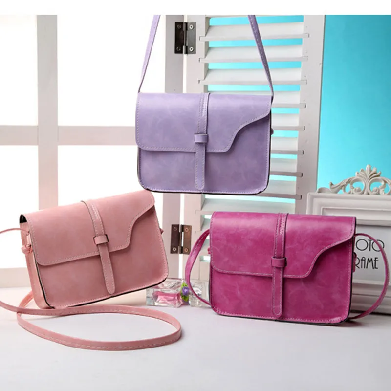 

Fashion Women Handbag PU Leather Crossbody Messenger Bag Vintage Shoulder Bags Briefcase Popular
