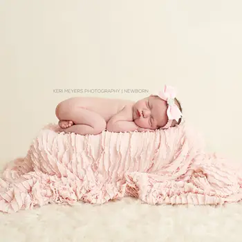 

Baby blanket photo props,Big fold knit blanket,both side Back Drop Fabric blanket,newborn background photography props