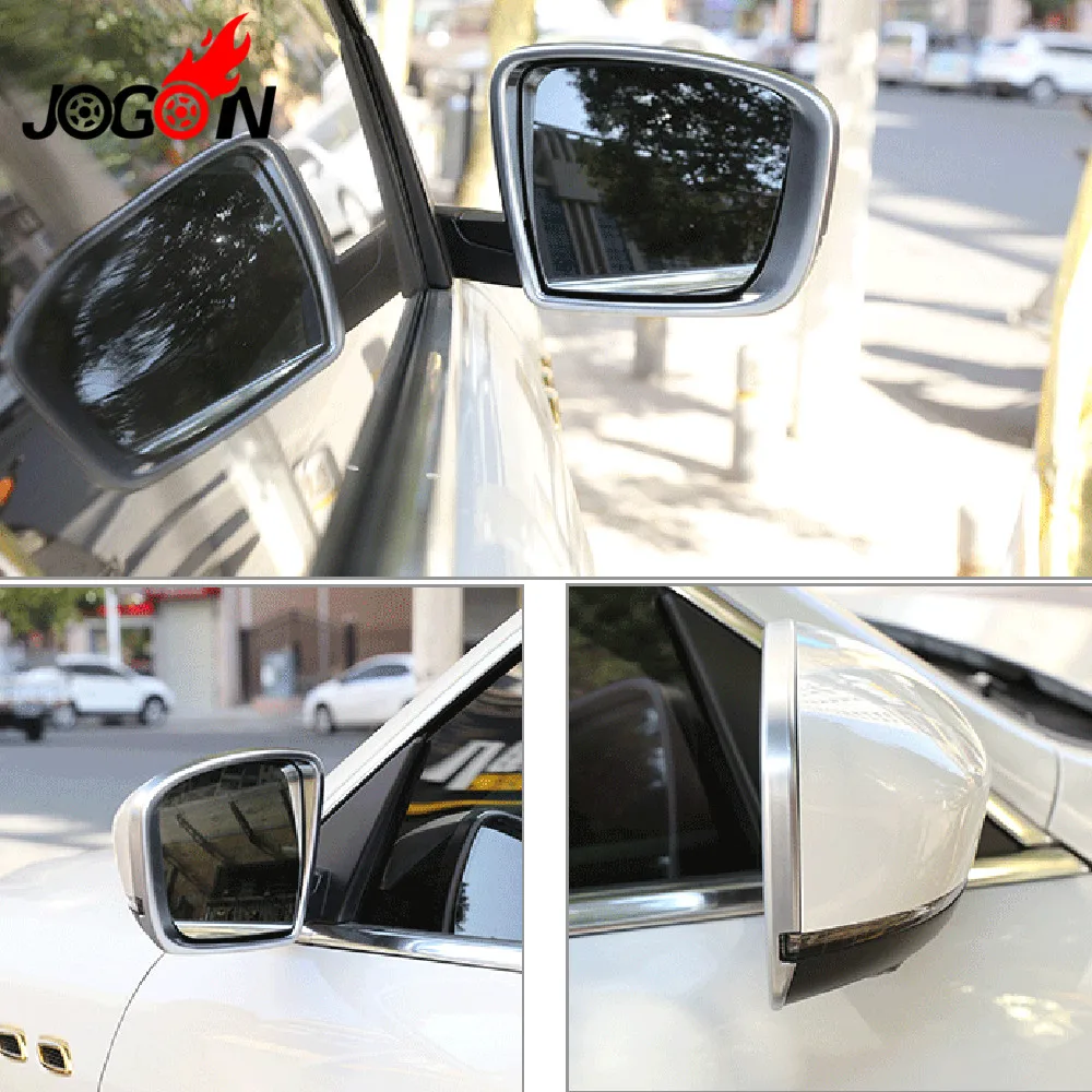 

For Maserati Levante 2016 2017 Rearview Mirror Rain Eyebrow Shade Rear View Mirror Rain Visor Frame Sticker