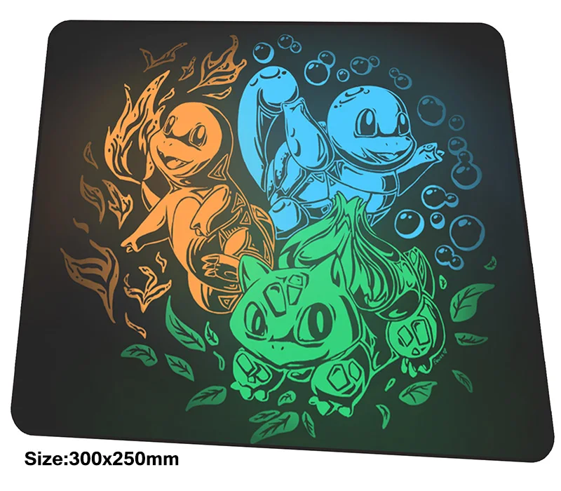 

pokemons mousepad 300x250x3mm gaming mouse pad big gamer mat Adorable game computer desk padmouse best large play mats