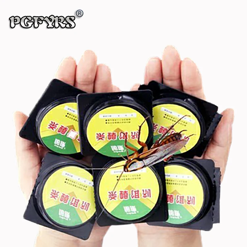 

6pcs/2bags New Creative Cockroach-killing bait Small black house Cockroach trap contagious cockroach Gel poison Bait Insecticide