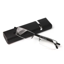 Стильные портативные очки для чтения элегантные легкие TR90 полурамки бутик очки для чтения