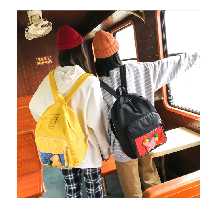 Cute Clear Transparent Women Backpacks PVC Stuffed Toys Student Schoolbags Fashion Teenage Girls Bags for School Backpack New_16 (5)