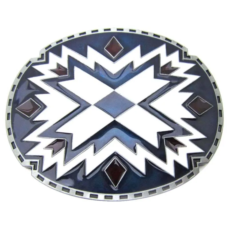 

Pewter Belt Buckle novelty Southwest Indian Art NEW