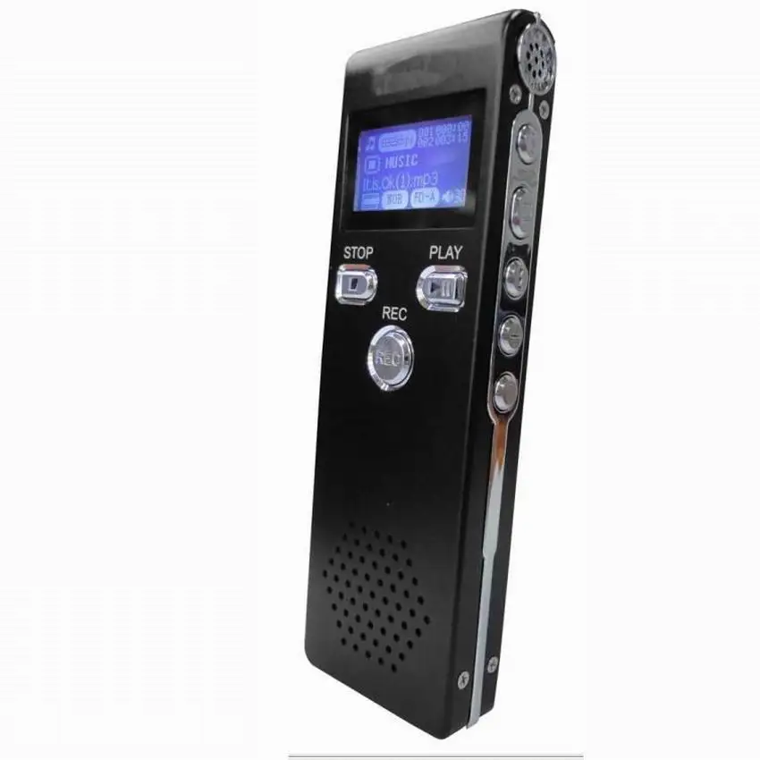 16GB Digital Audio Voice Recorder Pen Metal Case Dictaphone Clock