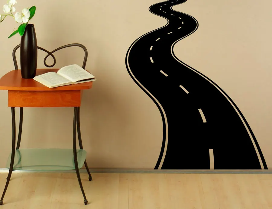 

Road Highway Wall Decal Vinyl Stickers Roadway Home Interior Design Art Murals Bedroom Decor Classical Room Decortion A408