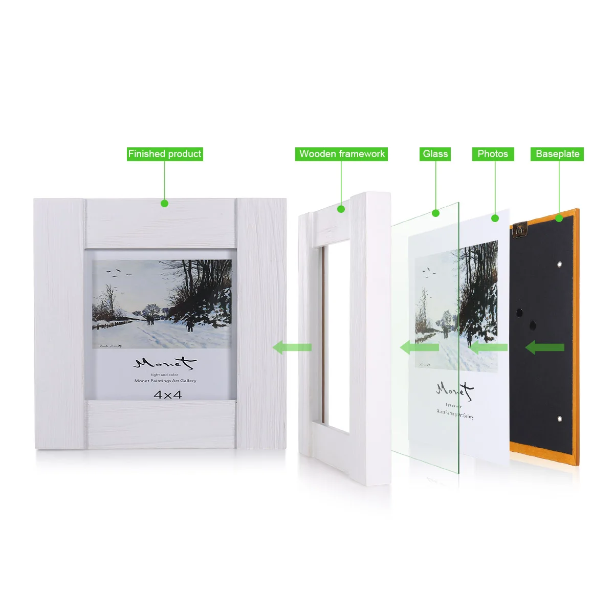 Craft Wood Photo Picture Frame