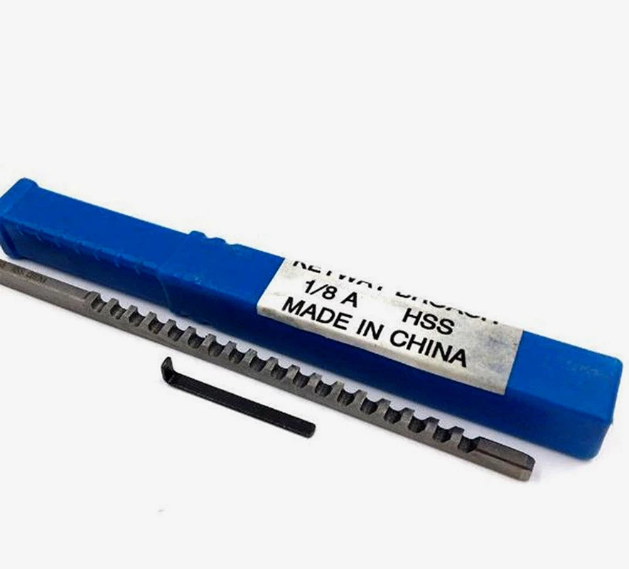 Ferramenta de Corte para Cnc um tipo de Pressão Keyway Broach Polegadas Aço Alta Velocidade Hss Broaching Máquina Metalurgia 1 – 8