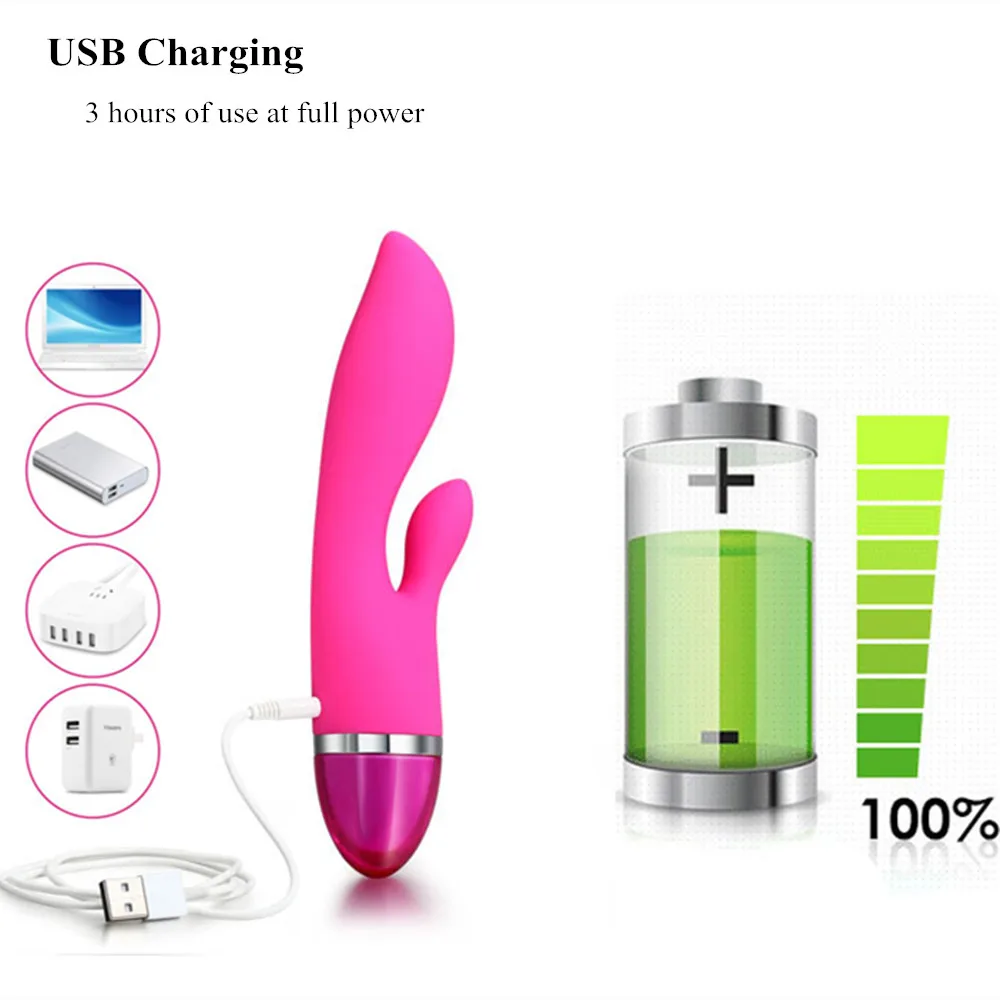 27 Mode Rabbit Vibrator G Spot Big Dildo Female Pussy Vaginal Clitoris Stimulator USB Electric Massager Adult Sex toys for Women (4)