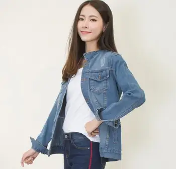 

Basic Denim Jacket For Women Casual Casaco Feminino Female Jacket Jean Vintage Dzhinsovki Coat Jackets Harakuju Women Black