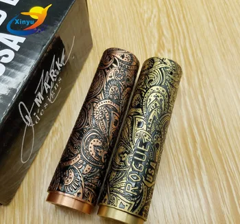 

NEWEST ROGUE MOD full carving mechanical mod electronic cigarette kit 510 wire 18650 battery 24mm diameter MOD for RDA RBA TANK