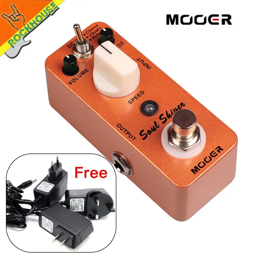 

MOOER Soul Shiver Chorus Vibrato Rotary Speaker Simulator 3 in 1 Guitar Effects Pedal Multi Modulation Pedal True Bypass