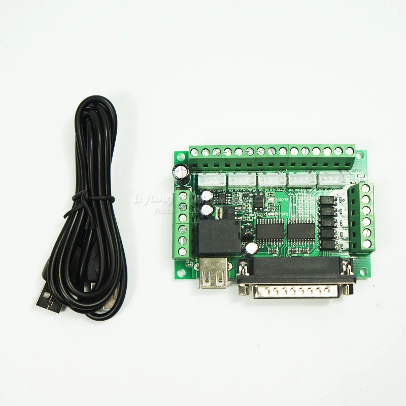 

MACH3 engraving machine interface board 5 axis stepper motor driver cnc interface board with optocoupler isolation
