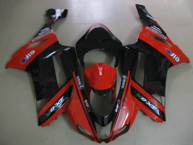 Комплект обтекателей для мотоцикла KAWASAKI Ninja ZX6R 636 07 08 ZX 6R 2007 2008 ABS Горячий красный