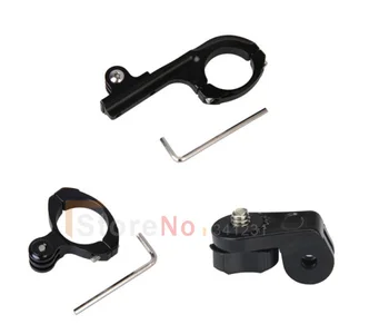 

3 in1 Gopro Mount Accessories GoPro Bike Motorcycle Holder Mount Handlebar + AEE adapter For sony action Cam Gopro Hero 3 2