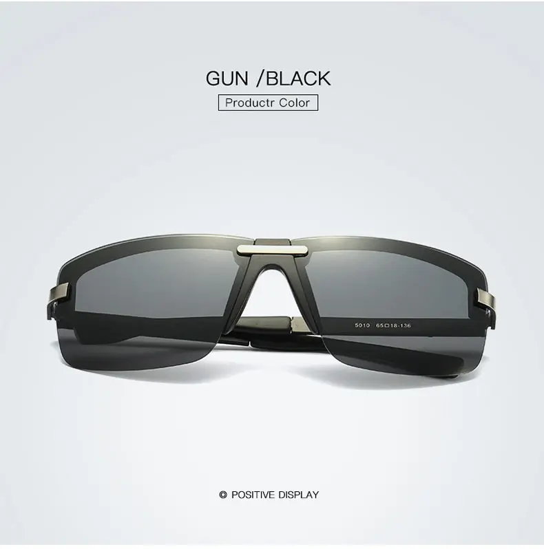 MINIMUM High Quality Half frame Square Sunglasses Women Polarized Men Sunglasses Sport Eyewear Driving Gold frame HD Polarized1 (12)