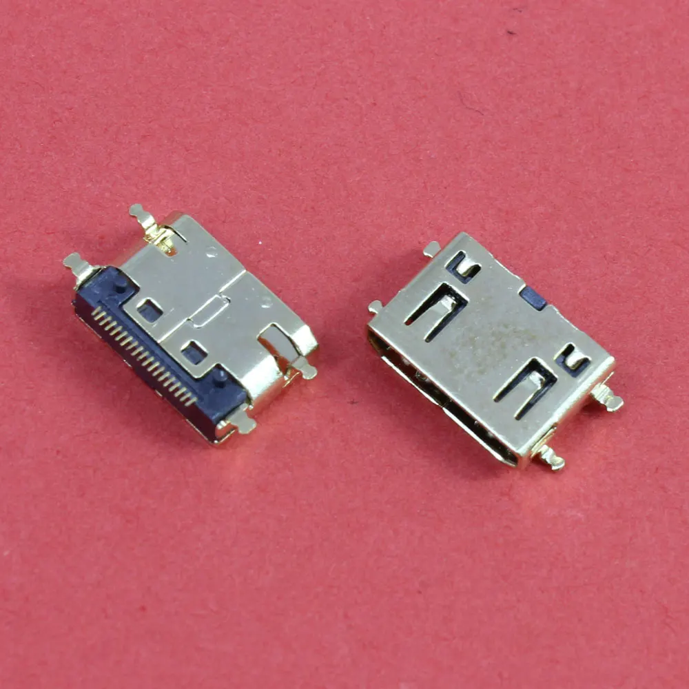 ChengHaoRan 1 шт. золотое покрытие 19P мини HDMI гнездо типа C с SMD фиксированными ножками|mini