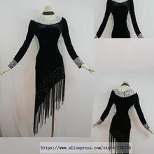Сексуальное платье для латинских танцев/Вальс Танго бальное платье для танцев, девушки/женщины современный танец/представление костюм/одежда LD-0500