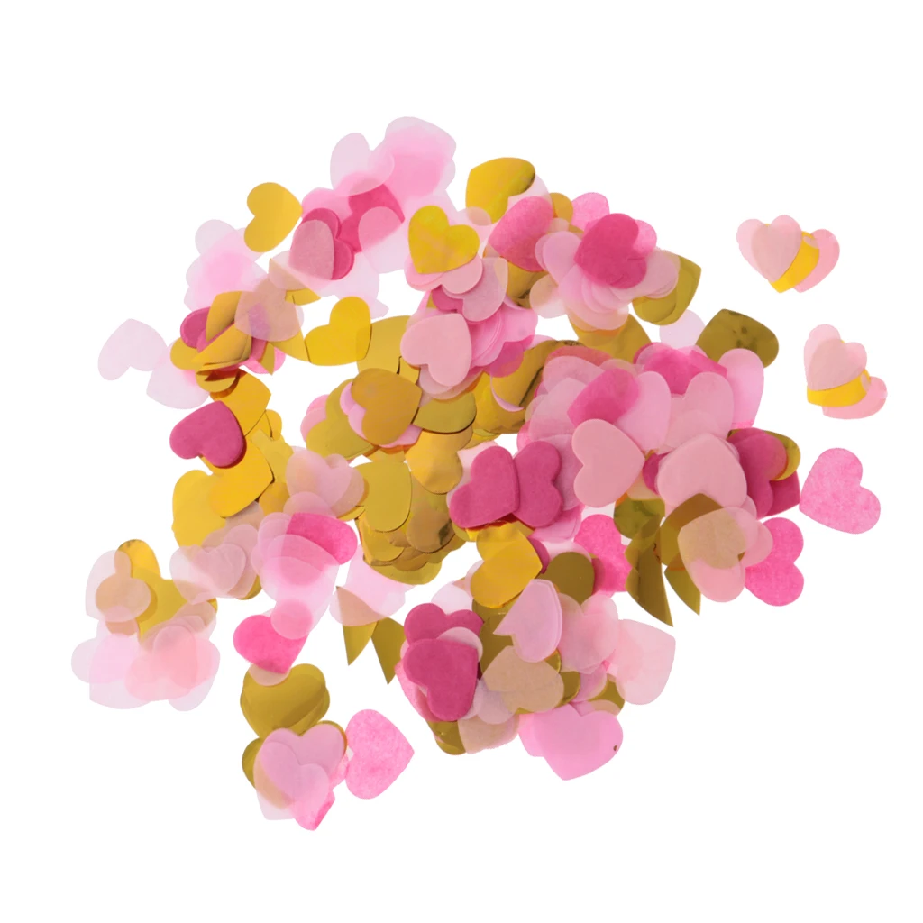 1400pcs  Heart Shape Table Confetti Wedding Toss Gift Box Filler Birthday Baby Shower Party Decorations