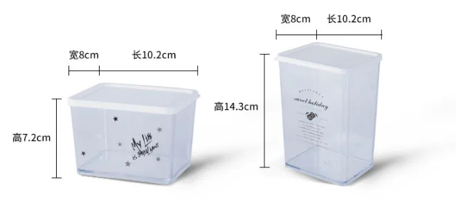 Ящик для хранения в скандинавском стиле холодильник пластиковый герметичный свежий еда креативный кухонный резервуар для хранения с крышкой нетоксичный материал