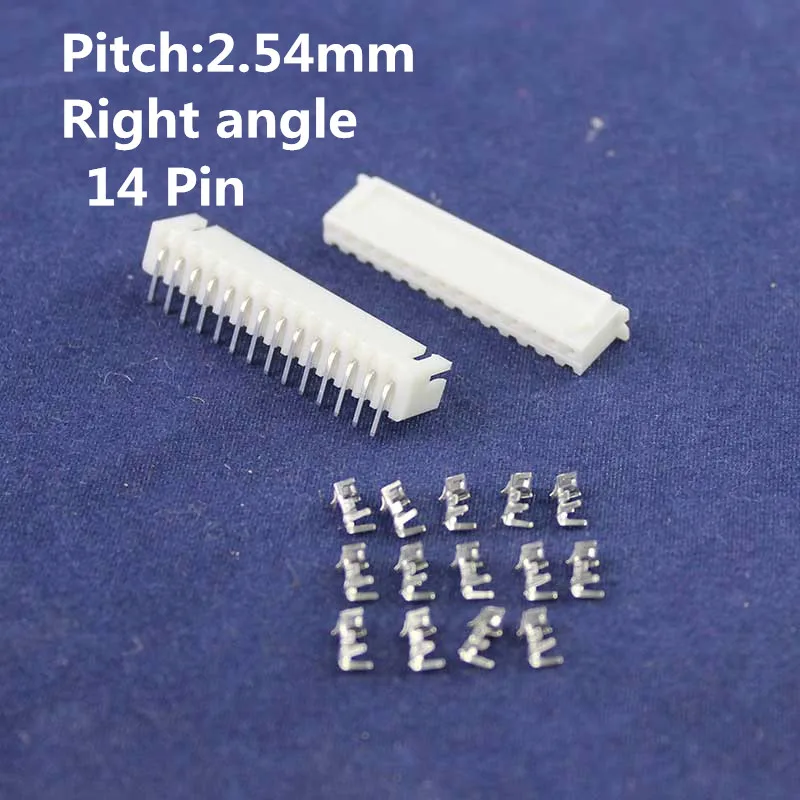 

20 sets 14pin Right angle 2.54mm Pitch Terminal / Housing / Pin Header Connector Wire Connectors Adaptor XH-14P Kits