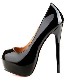 

FGHGF Women Shoes Peep Toe Flowers High Heels 16cm with Platform Female Pumps Print Leather Lady Sexy Party Wedding Shoes.