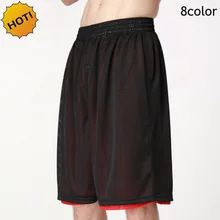 Хит, летние свободные спортивные баскетбольные тренировочные штаны из дышащей сетки длиной до икры для занятий фитнесом, джоггеры, двухсторонние XS-XXL