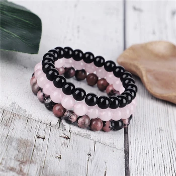 Bracelet Quartz Rose Rhodonite