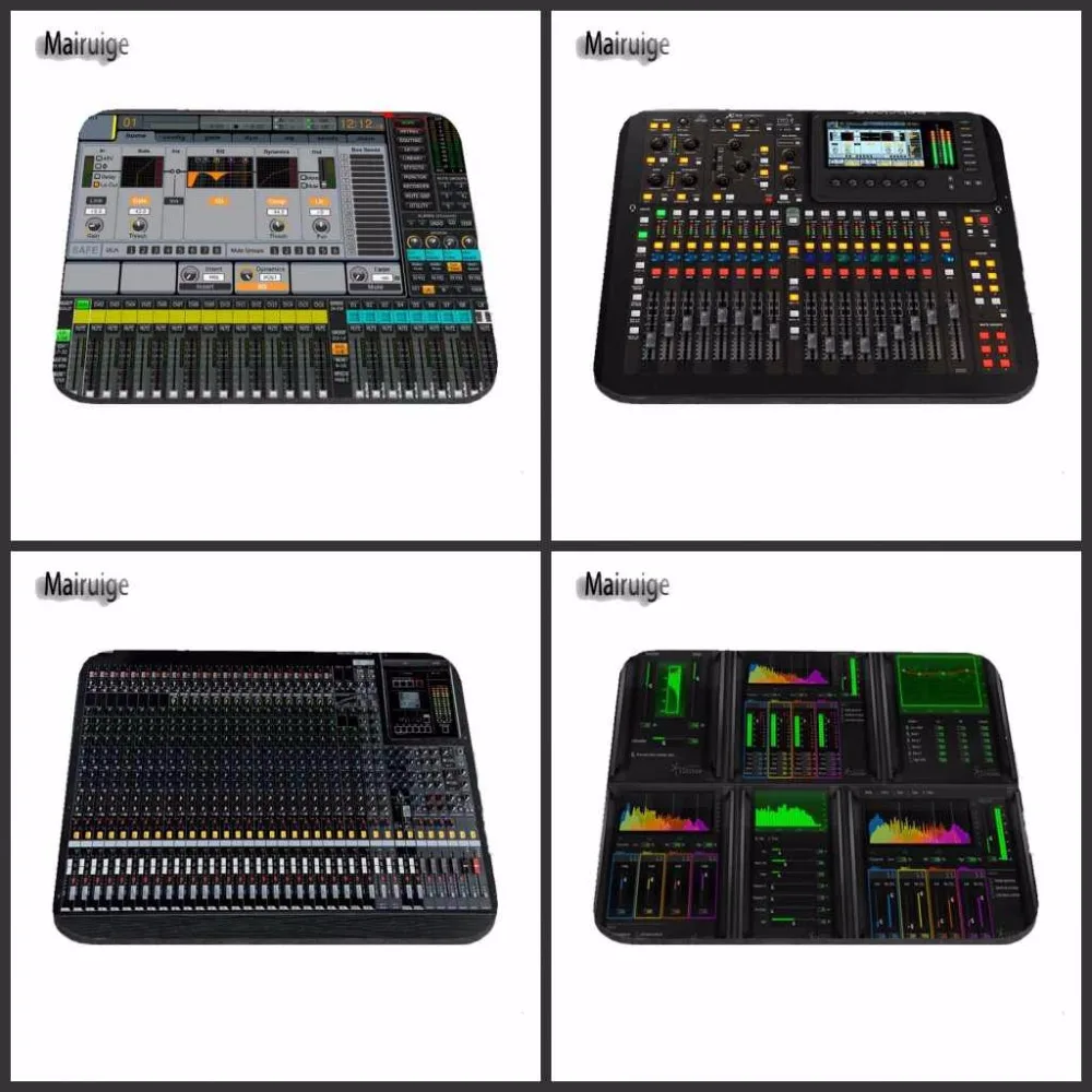

Mairuige Voice Control DJ Luxury Printing Custom Skin Non Slip Durable Rubber Black Mousepad for PC Optical Mouse